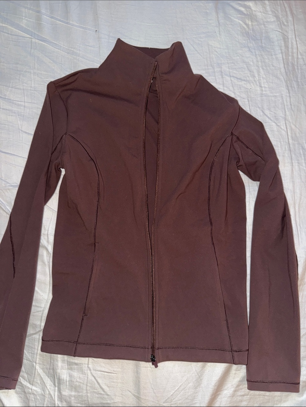 Slim-Fit brown Zip Utility Jacket